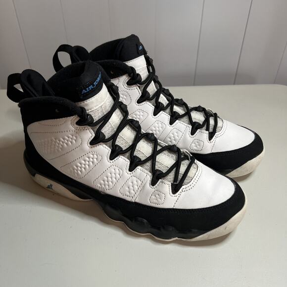 Size 7Y (GS) - Jordan 9 Retro University Blue 2020 - Picture 2 of 7